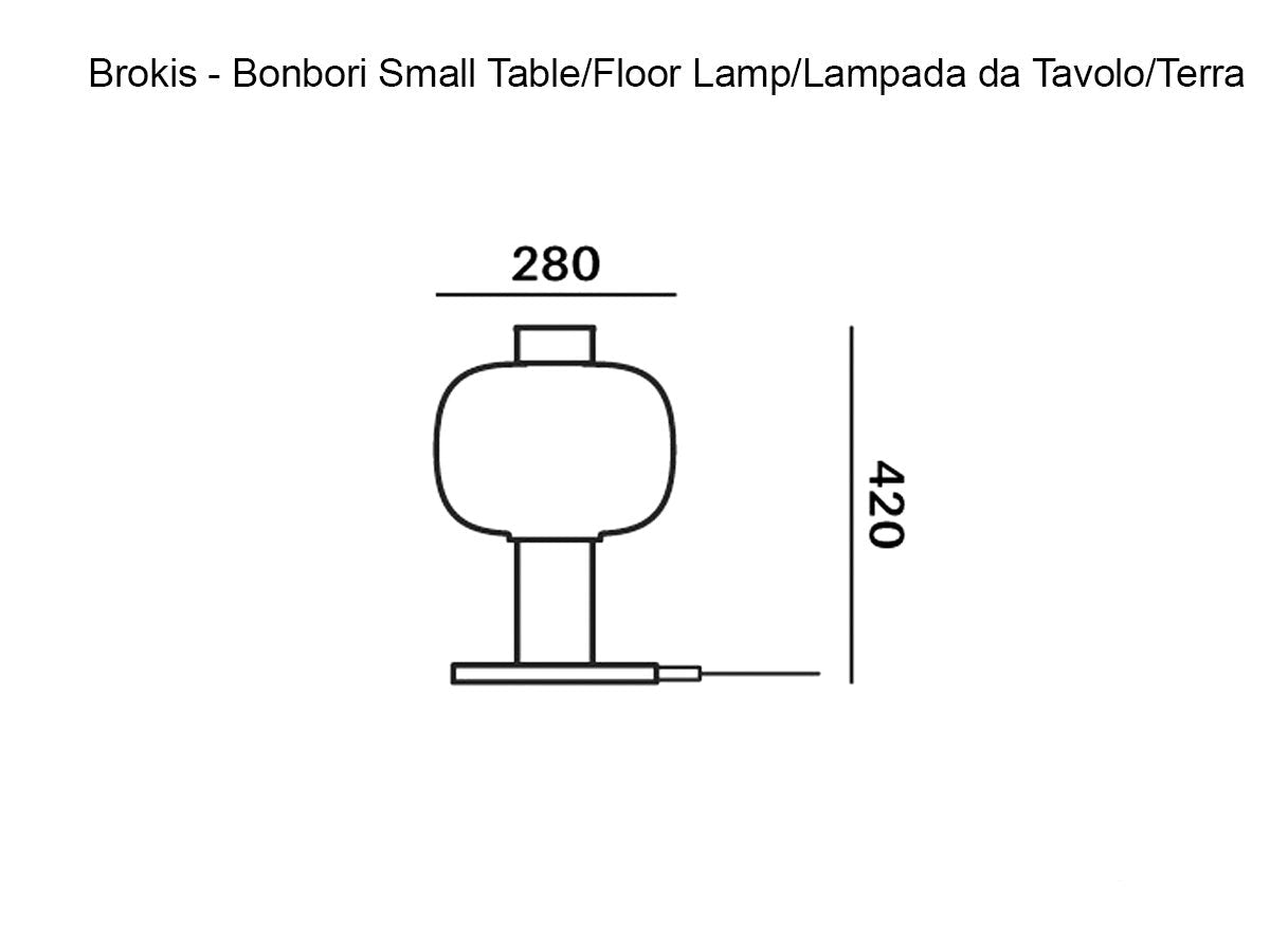 Bonbori Small - Smoke Grey/Matt Black